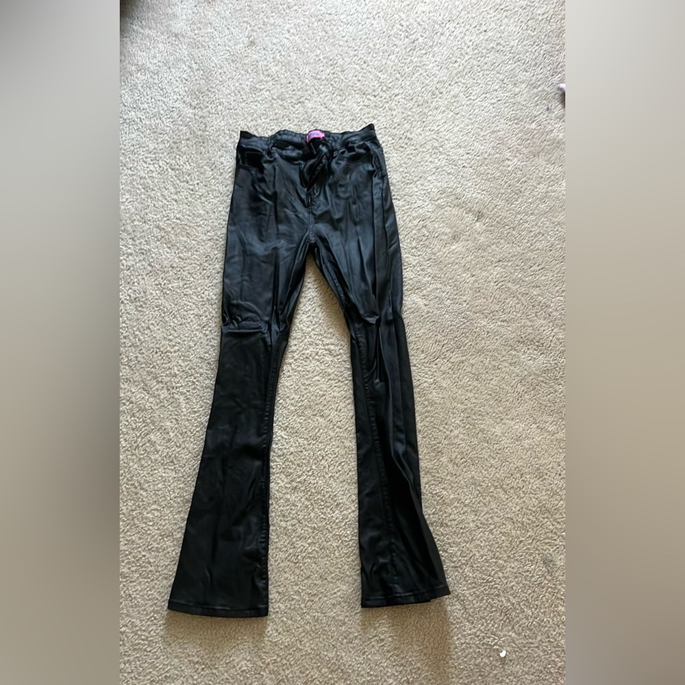 Black leather pants